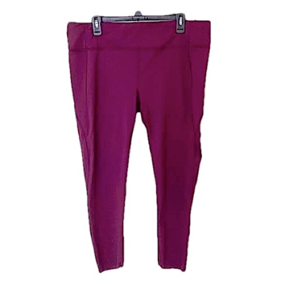 Athleta Women’s Magenta Athletic Activewear Workout Leggings Size Extra Large - Picture 1 of 12